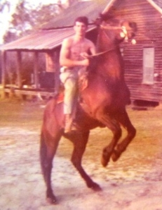 Charles breaking horses the old fashioned way - HOLD ON TIGHT